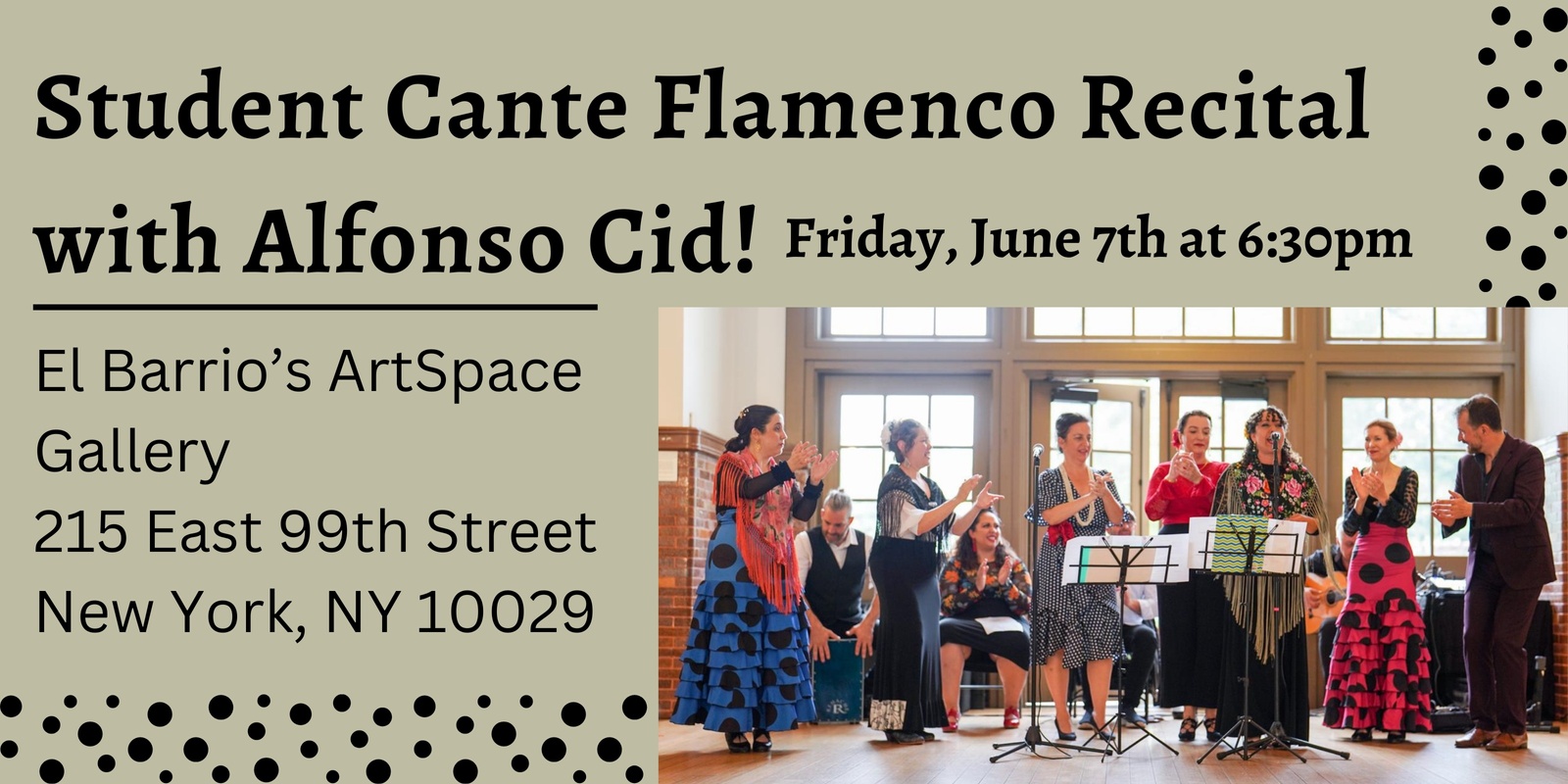 Banner image for Student Cante Flamenco Recital with Alfonso Cid