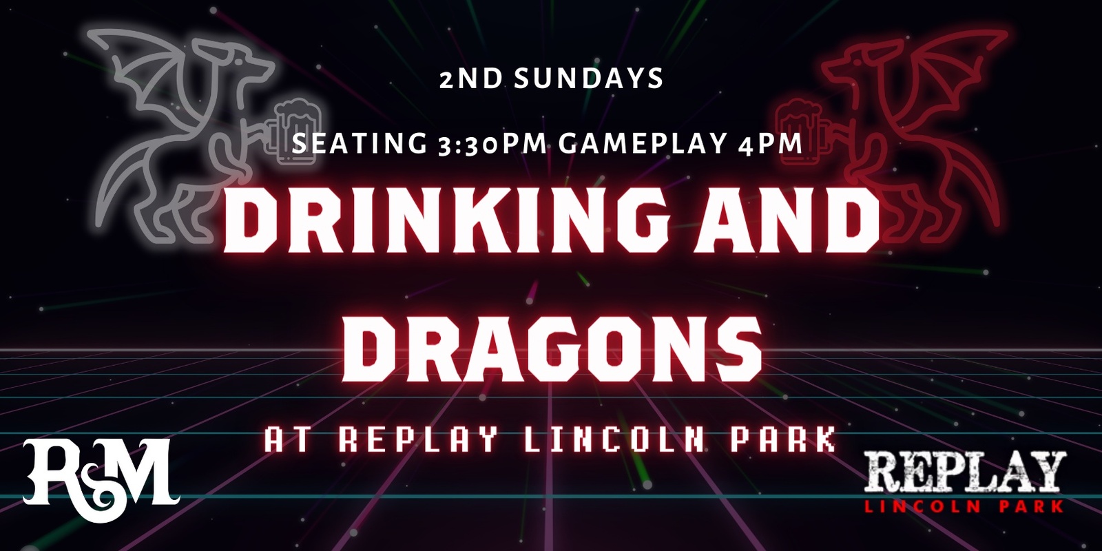 Banner image for Drinking & Dragons at Replay Lincoln Park