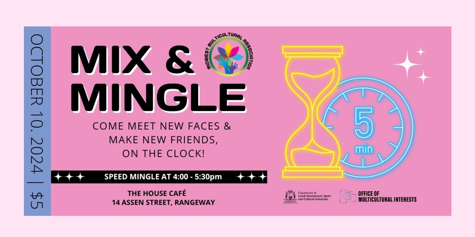 Banner image for Mix & Mingle – a speed mingle event. 