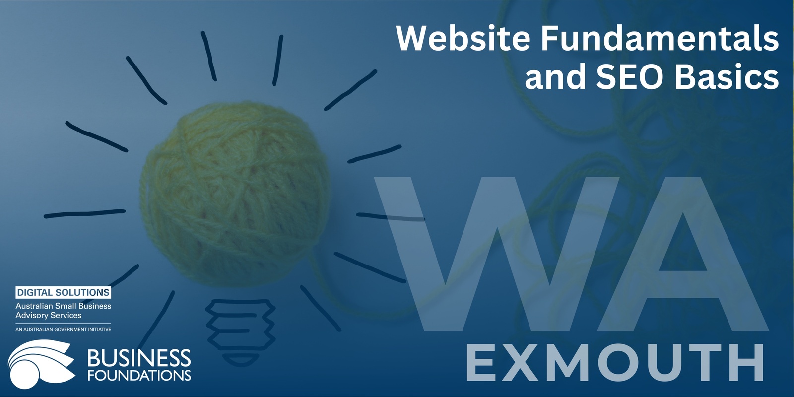 Banner image for Exmouth Workshop 1: Website Fundamentals and SEO Basics