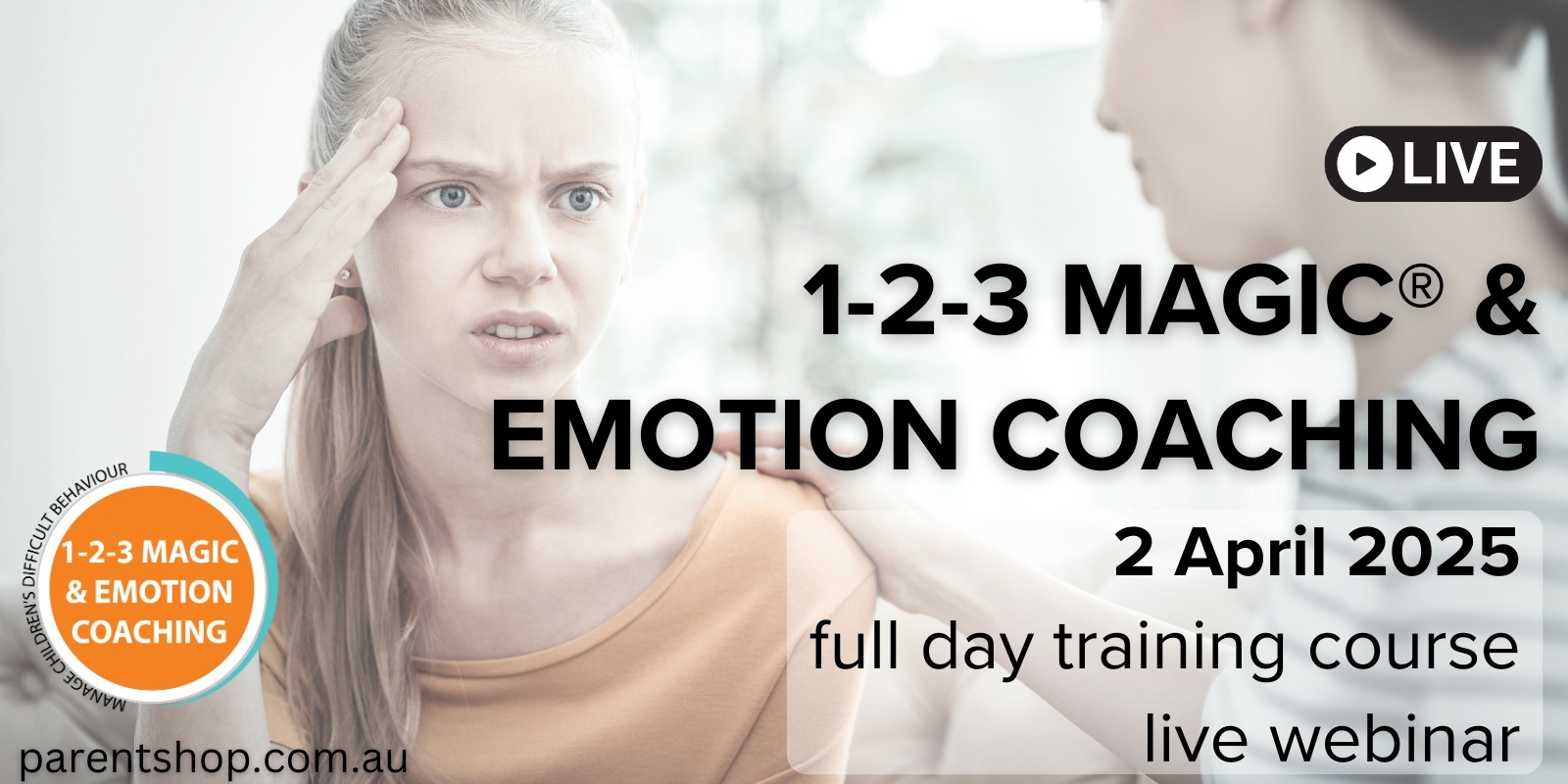 Banner image for 1-2-3 Magic® & Emotion Coaching