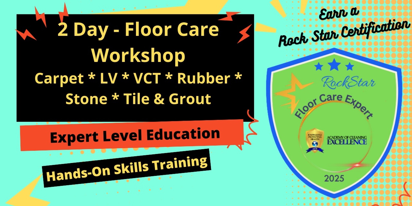 Banner image for Floor Care Workshop* Carpet * LV * VCT * Tile * Stone - Orlando * 4/7/25