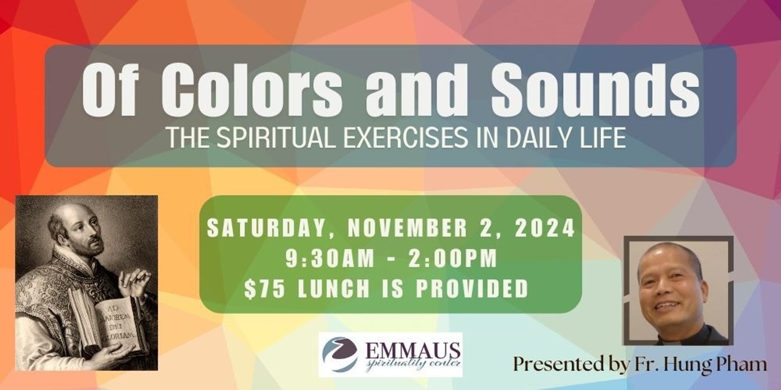 Banner image for Of Colors and Sounds:  The Spiritual Exercises in Daily Life