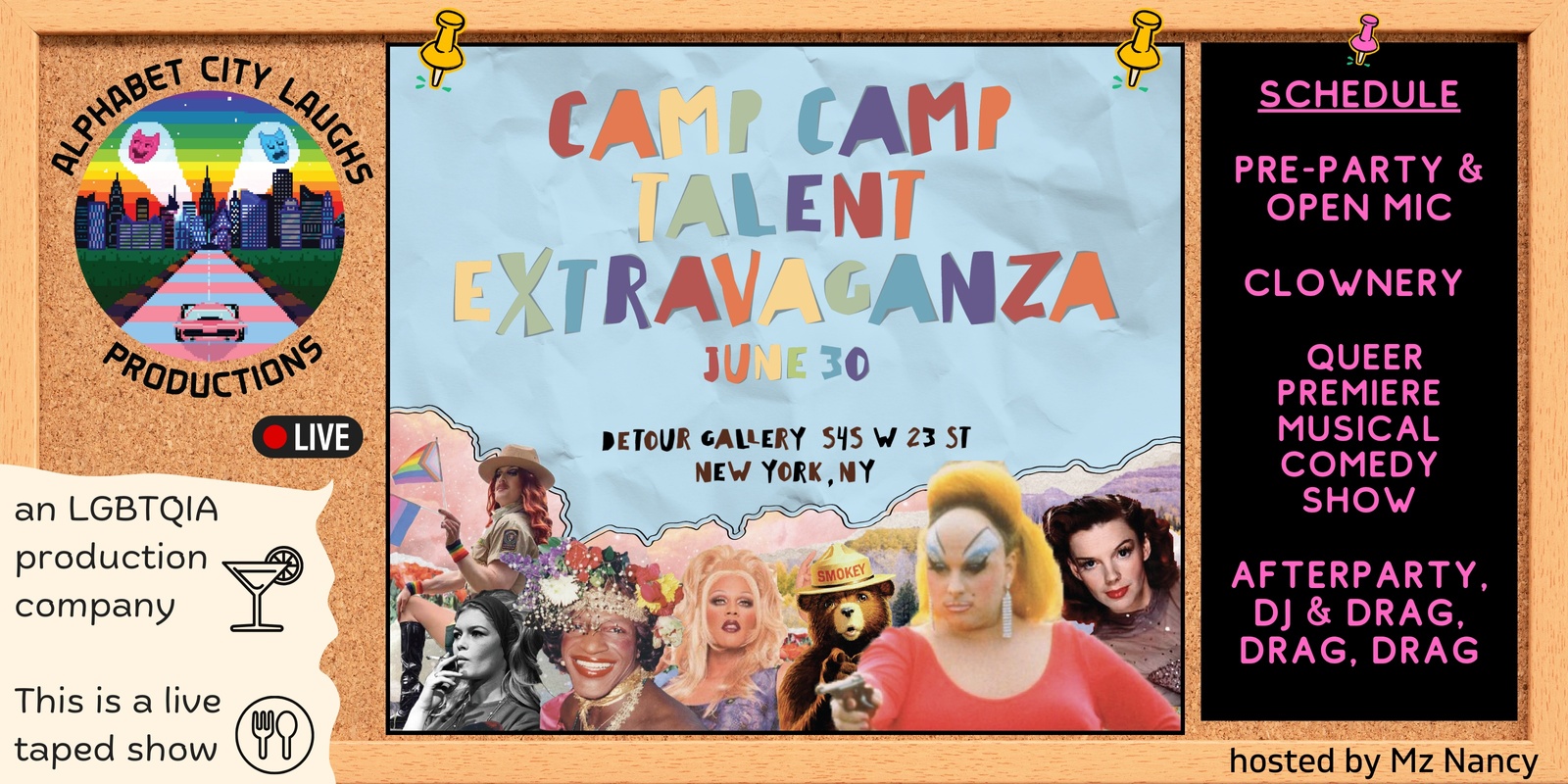 Banner image for Camp Camp Talent Extravaganza & Pride Party