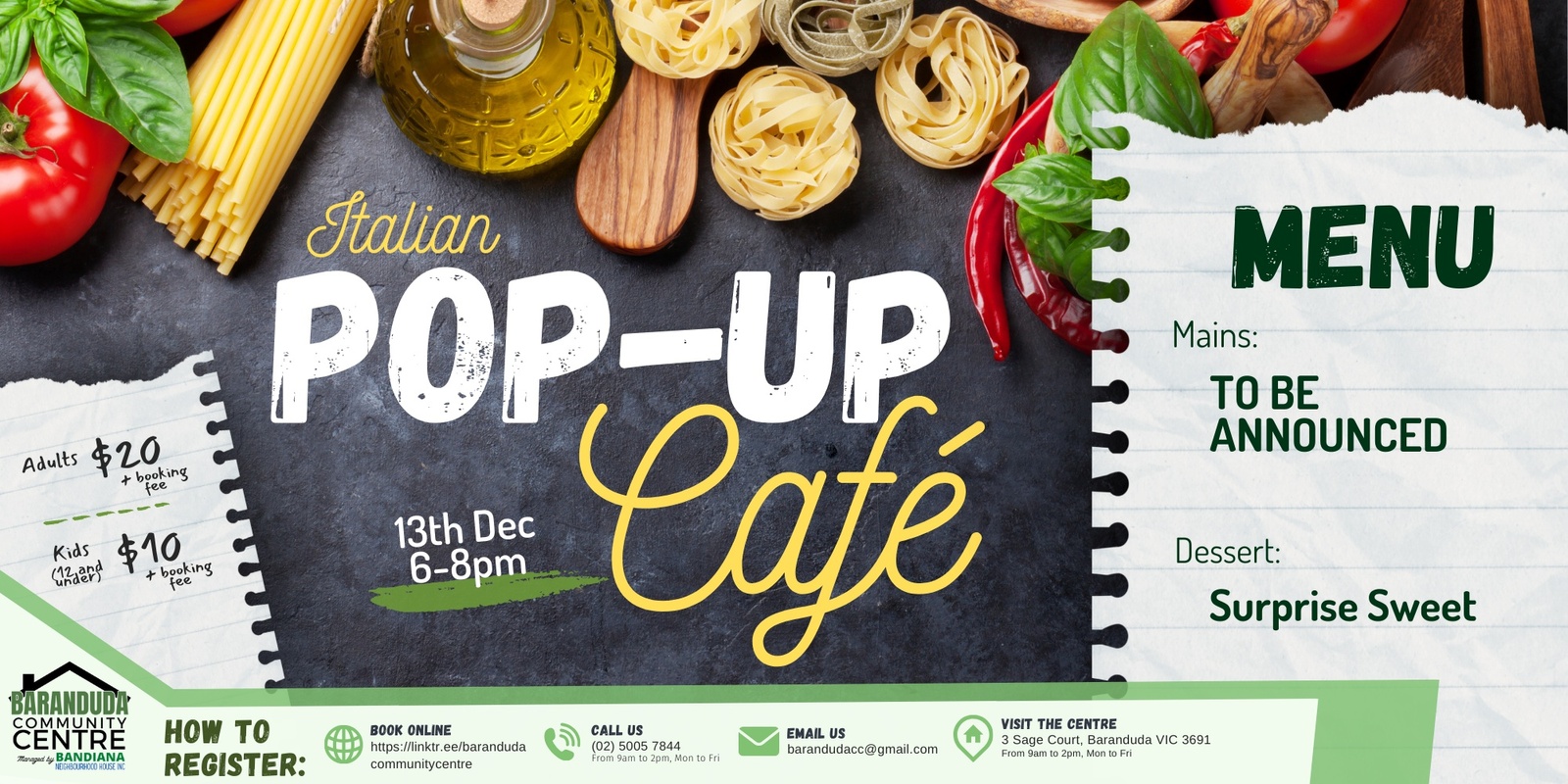 Banner image for Pop-Up Cafe December 24