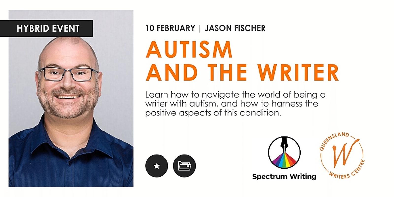 Banner image for Autism And The Writer with Jason Fischer (Spectrum Writing)