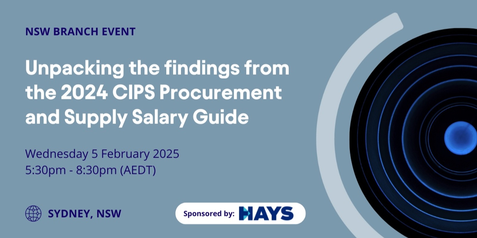 Banner image for NSW Branch - Unpacking the findings from the 2024 CIPS Procurement and Supply Salary Guide