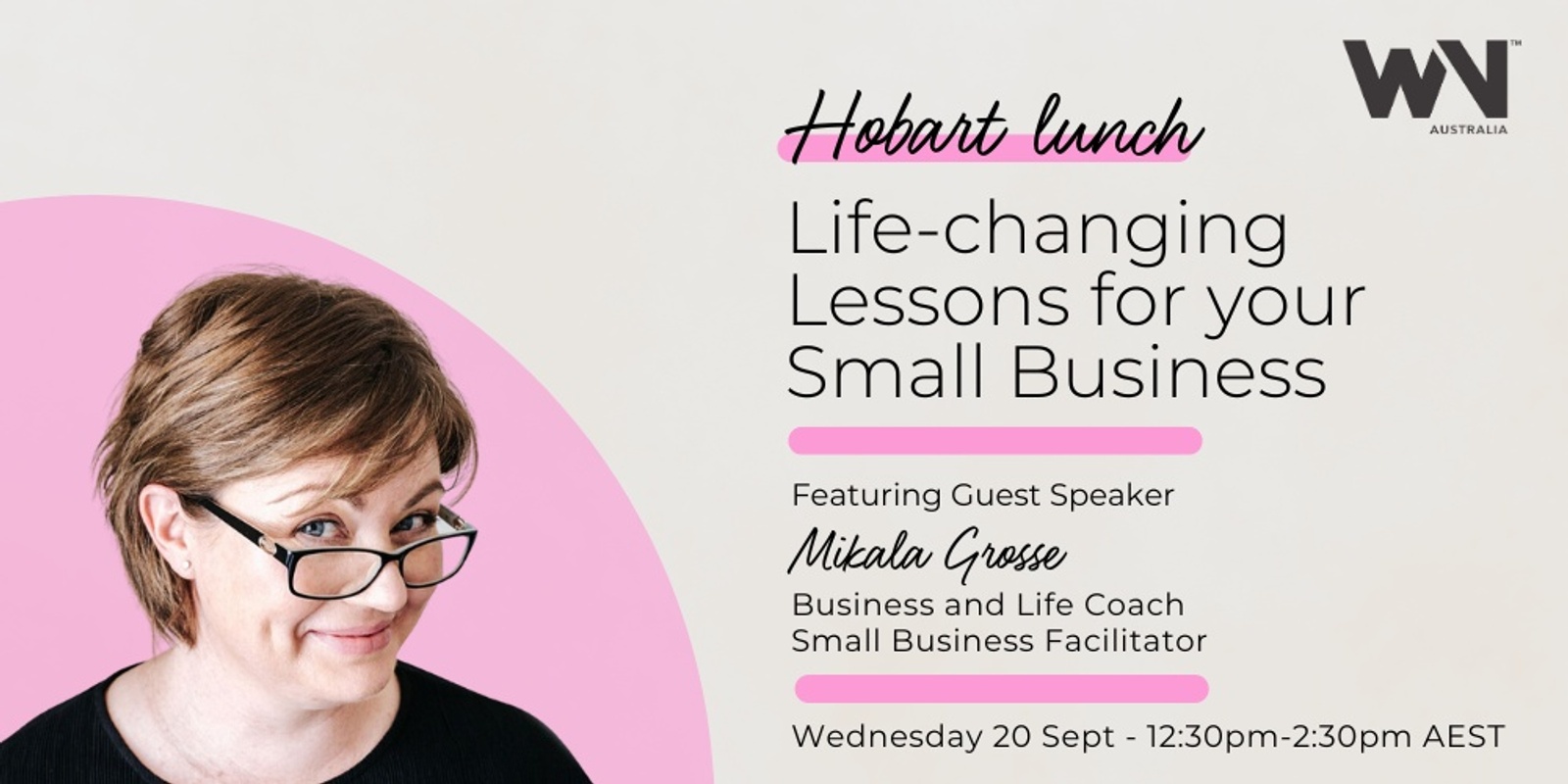 Banner image for Life-changing Lessons for your Small Business