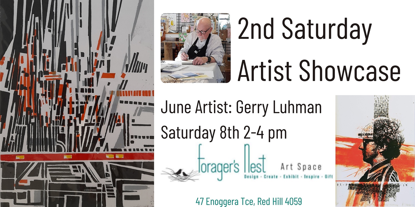 Banner image for 2nd Saturday Artist Showcase June: Gerry Luhman 