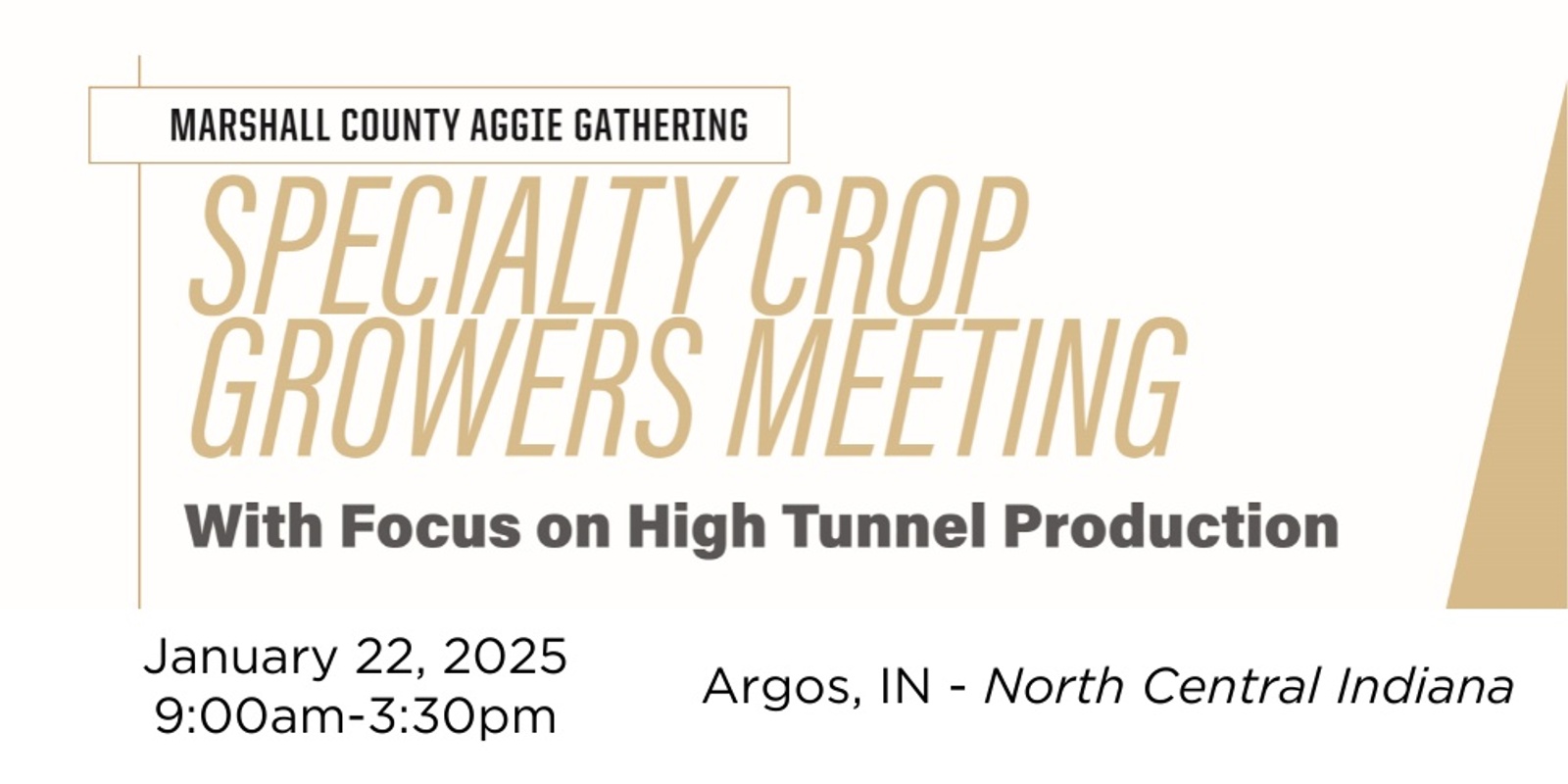 Banner image for Soil Health in High Tunnels: Marshall Co Aggie Gathering