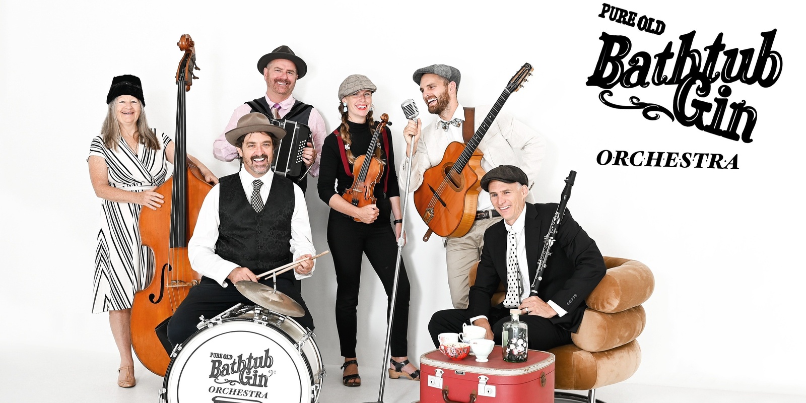 Banner image for Bathtub Gin Orchestra - Gin tastings & live concert