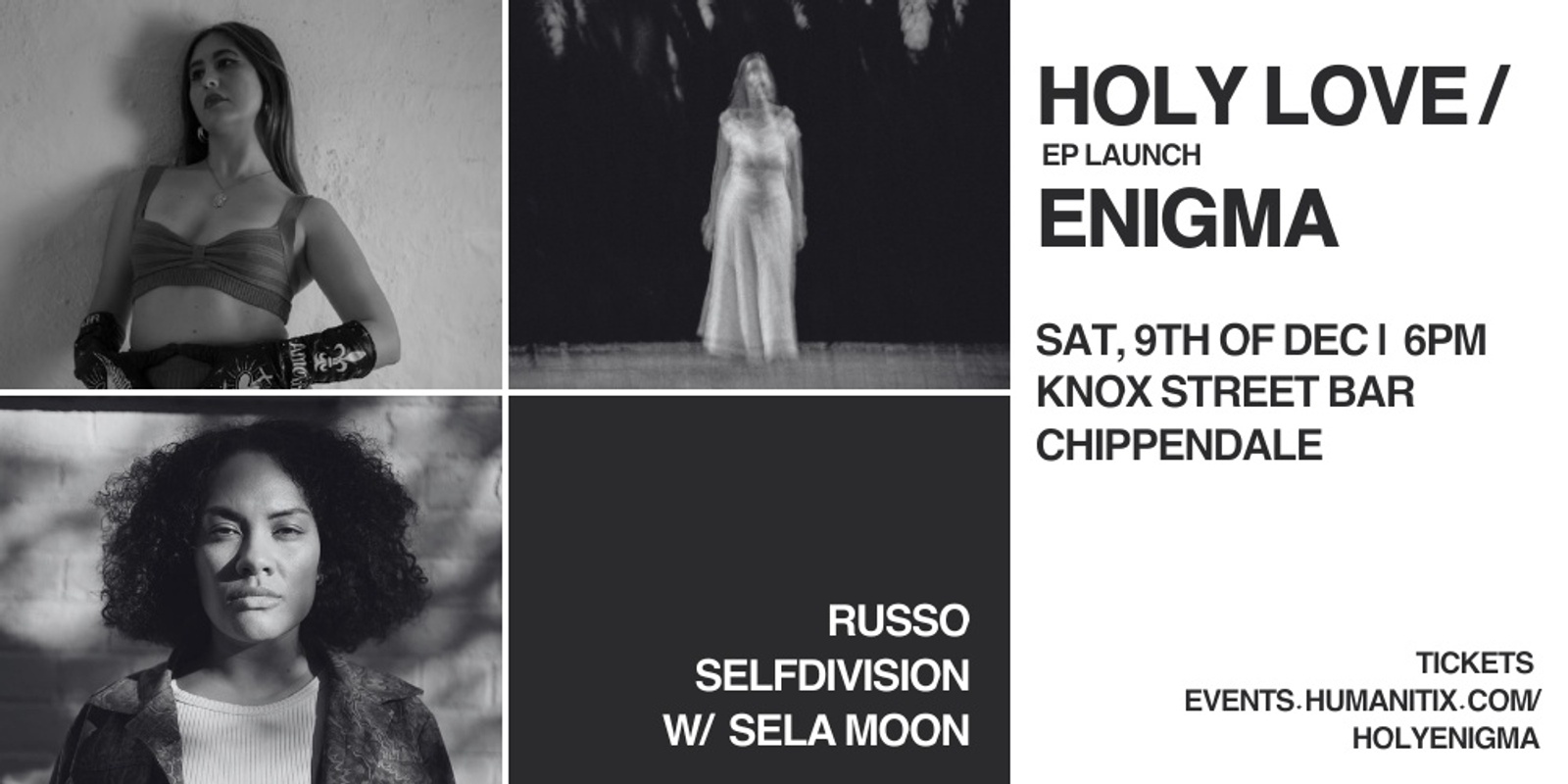 Banner image for Holy Love / ENIGMA EP Launch