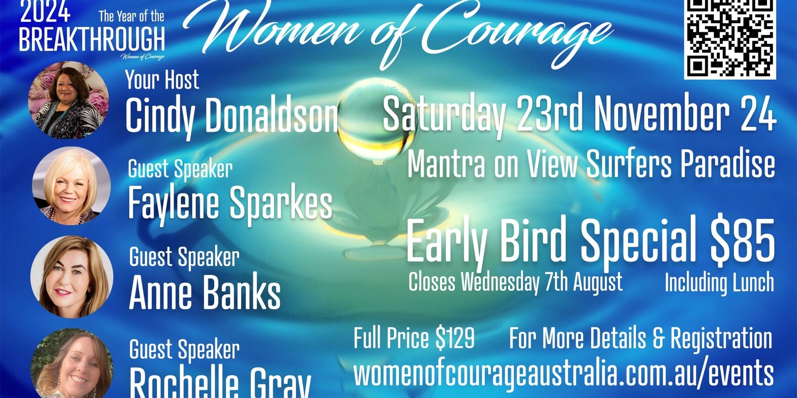 Banner image for Women of Courage 23 November 2024