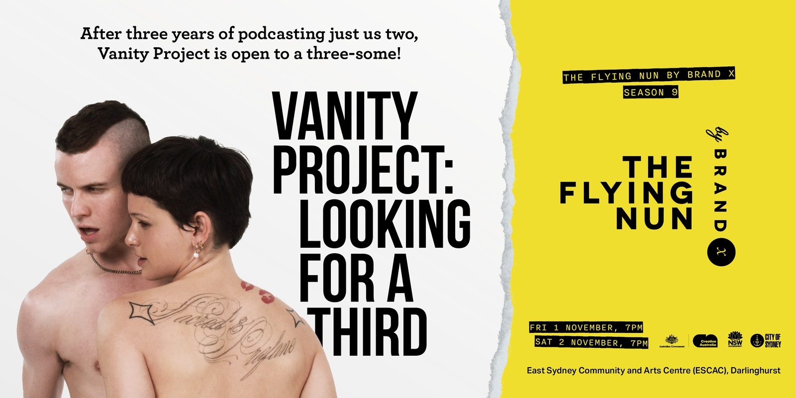 Banner image for Vanity Project: Looking for A Third 