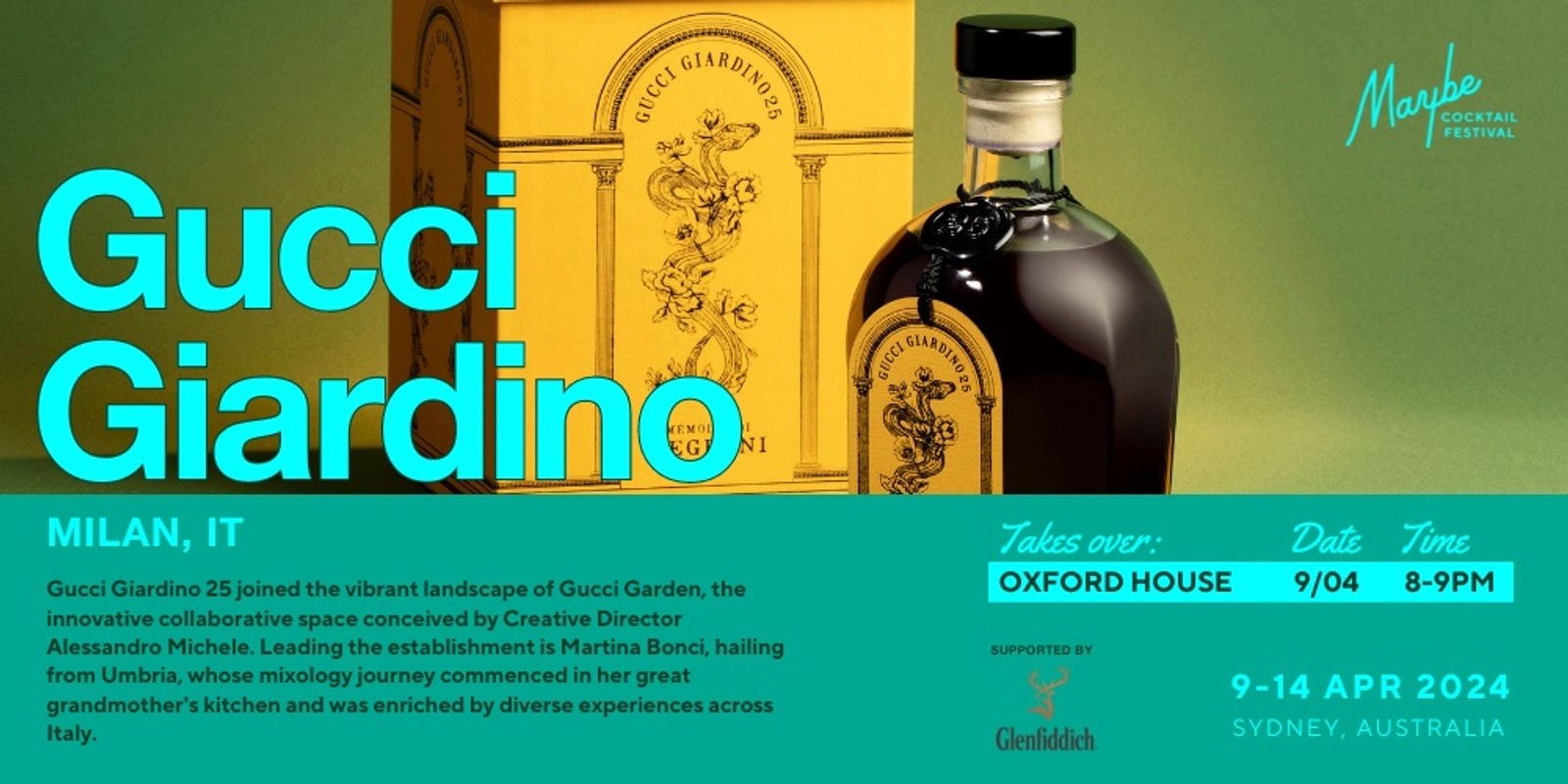Banner image for Maybe Cocktail Festival: Gucci Giardino Takes Over Oxford House