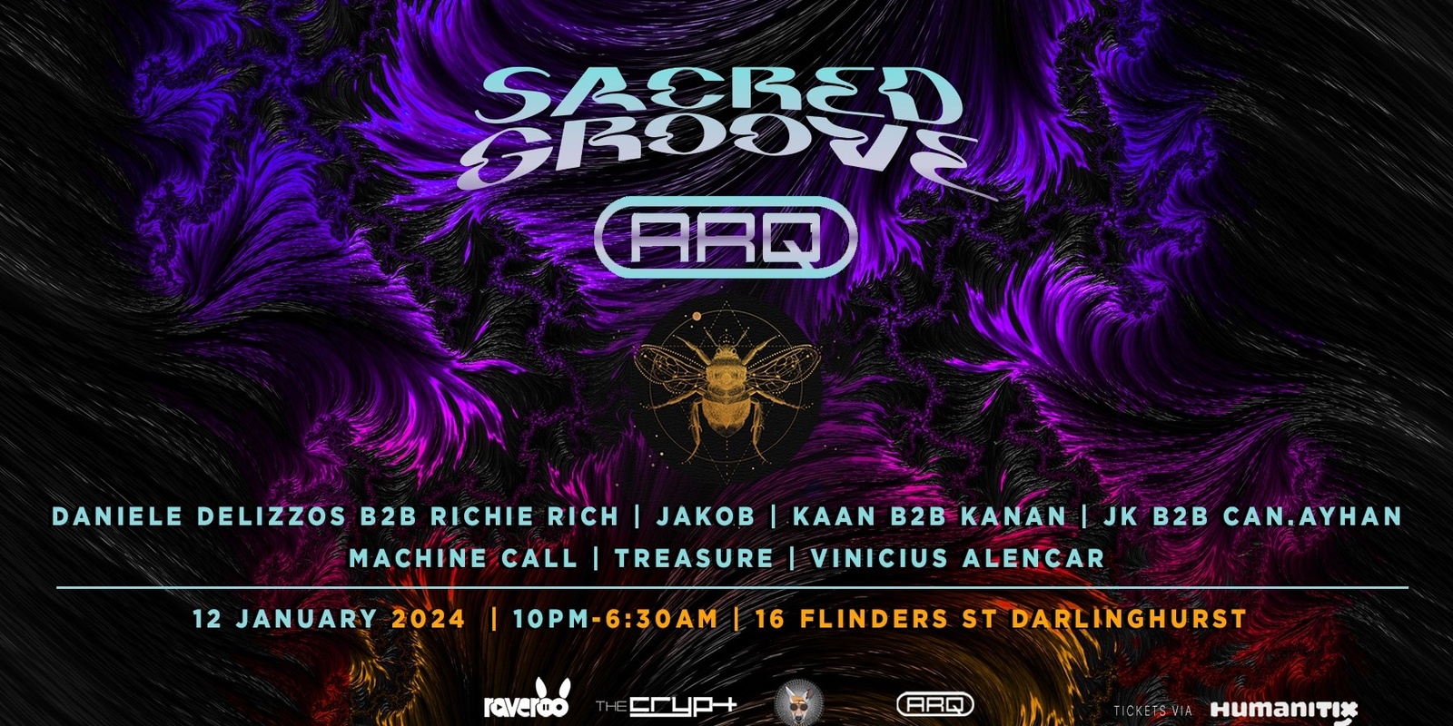 Banner image for SACRED GROOVEE // @ARQ NIGHTCLUB // JANUARY 12TH