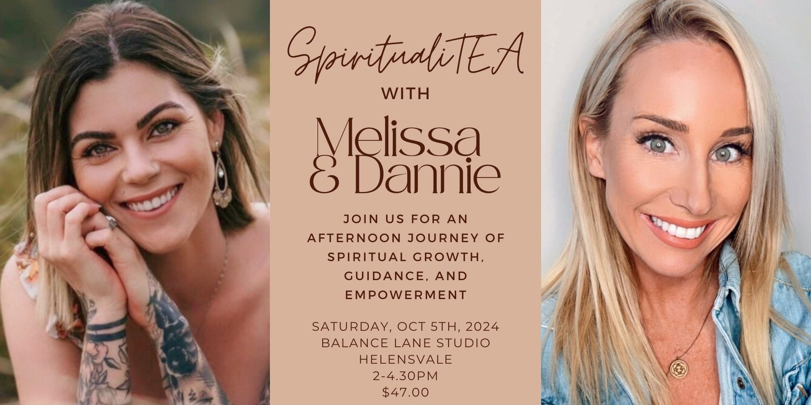 Banner image for SpiritualiTEA with Melissa Melrose and Dannie French