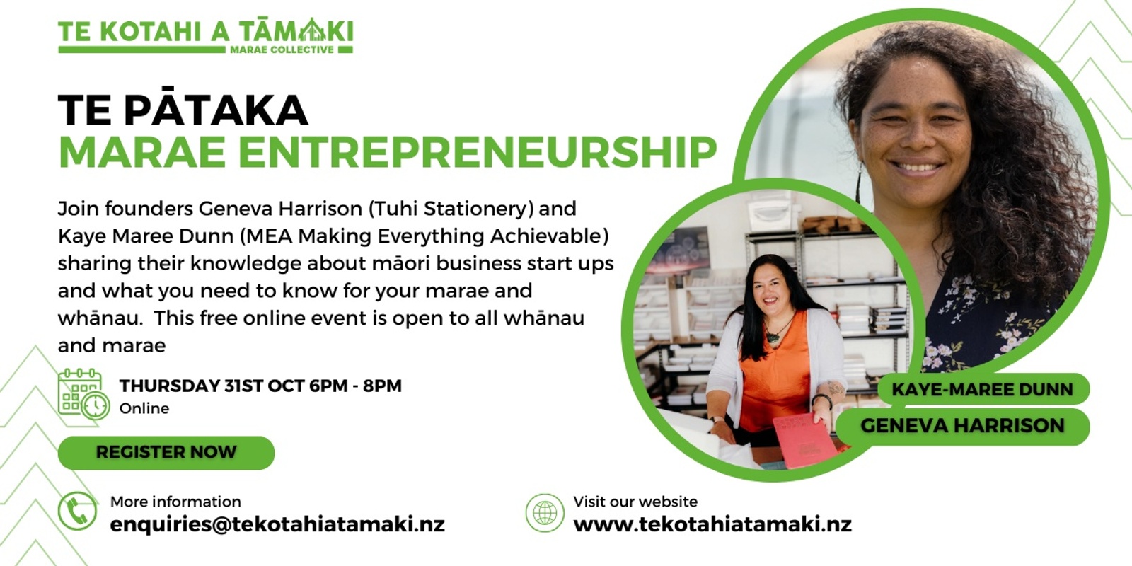 Banner image for Te Pātaka: Marae Entrepreneurship