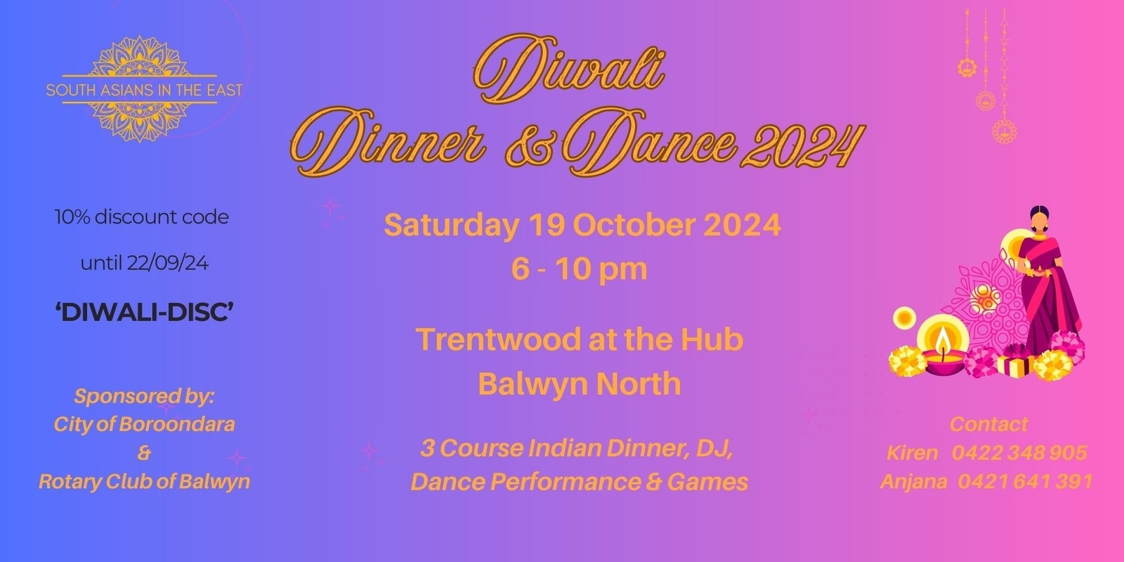 Banner image for Diwali Dinner & Dance 2024