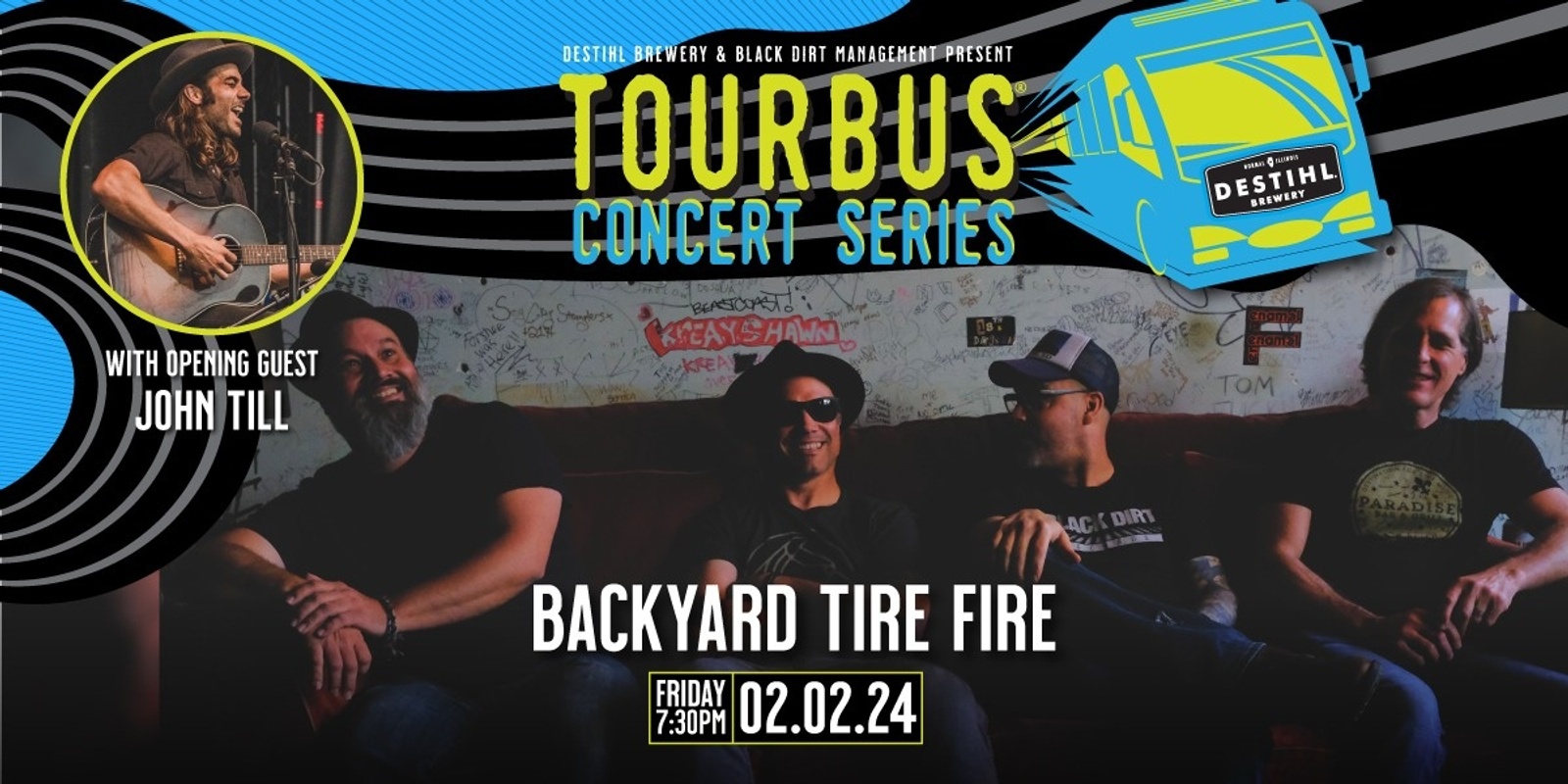 Banner image for TourBus Concert Series: Backyard Tire Fire
