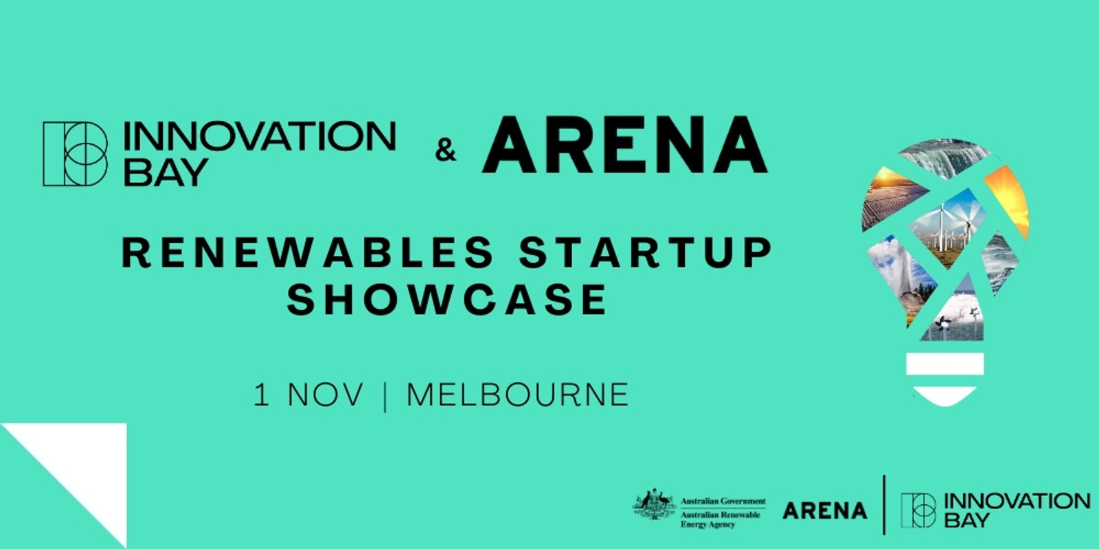 Banner image for Innovation Bay & ARENA Renewables Startup Showcase 2023