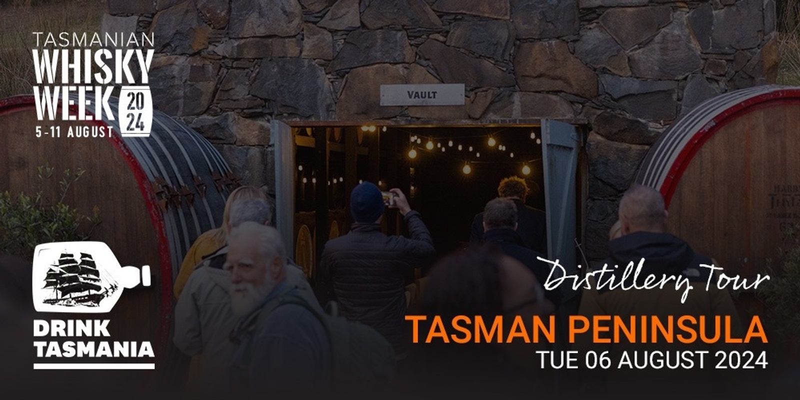 Banner image for Tas Whisky Week - Distillery Tour Tasman Peninsula 