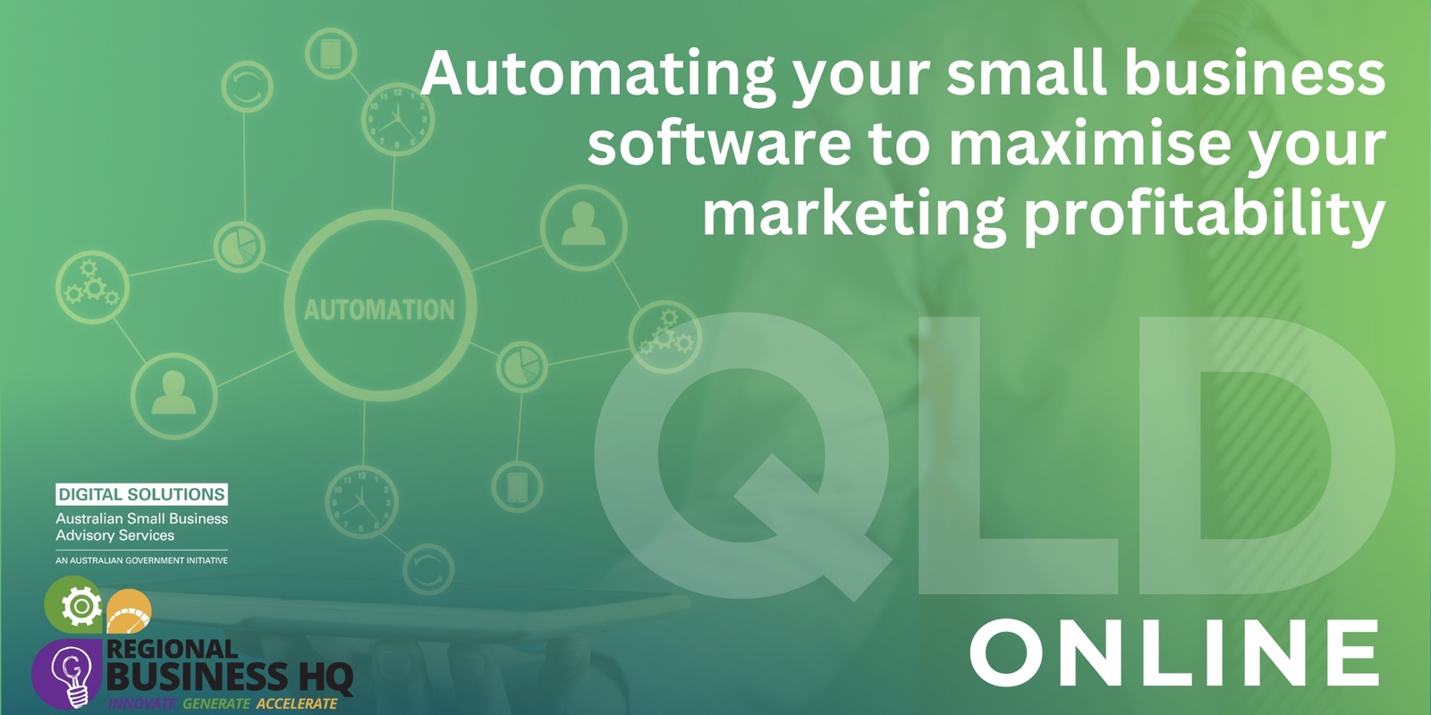 Banner image for Automating your small business software to maximise your marketing profitability