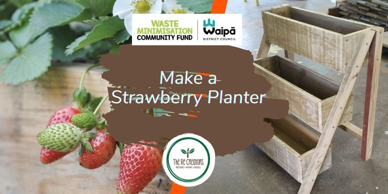 Banner image for Make a Strawberry Planter, Kihikihi Town Hall, Sunday 10th November, 11am - 3pm