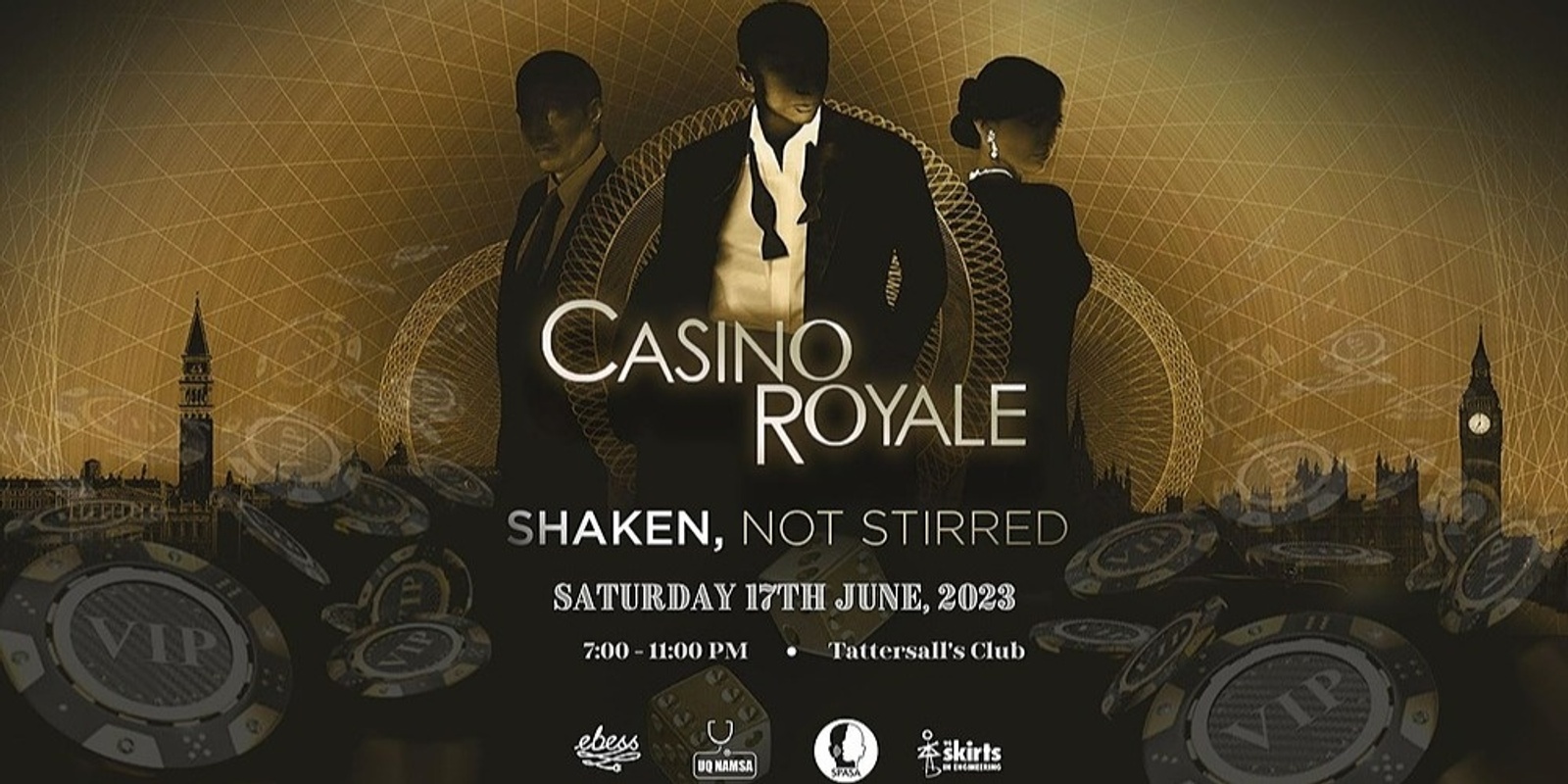 Banner image for EBESS x NAMSA x SKIRTS x SPASA - Casino Royale: Shaken, Not Stirred