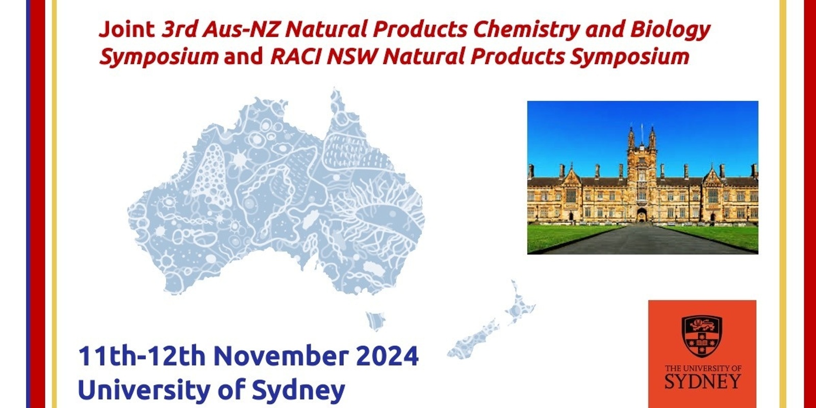 Banner image for 3rd Aus-NZ Natural Products Chemistry and Biology Symposium Joint with the RACI NSW Natural Products Symposium
