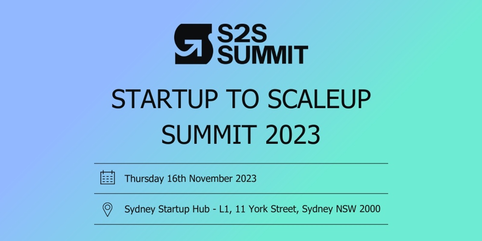 Banner image for Startup to Scaleup Summit 2023