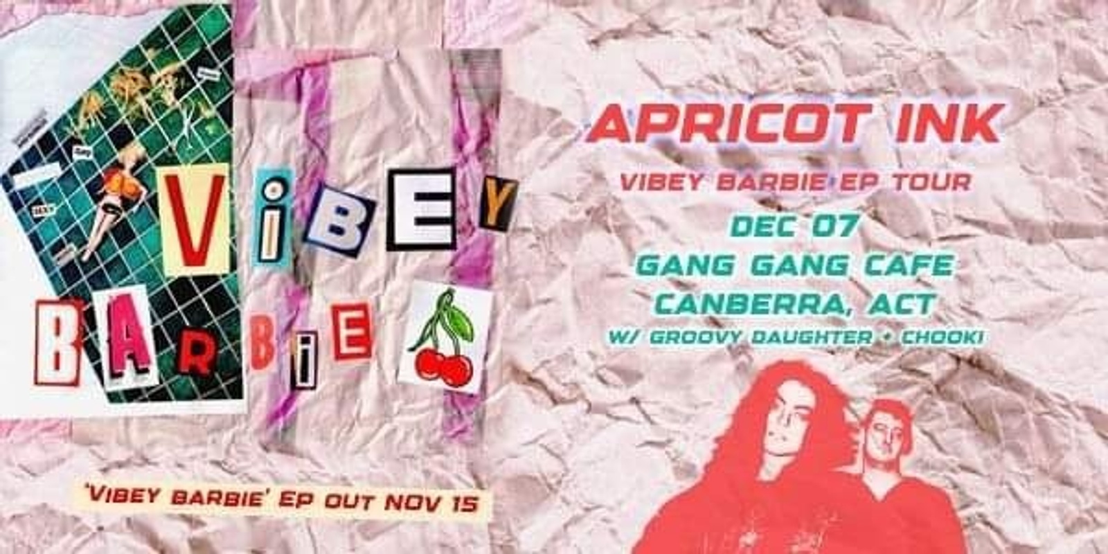 Banner image for Apricot Ink - Vibey Barbie EP Tour 