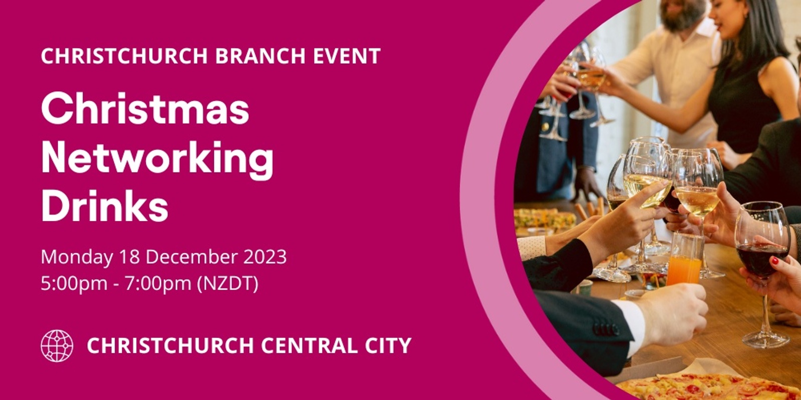 Banner image for Christchurch Branch - Christmas Networking Drinks