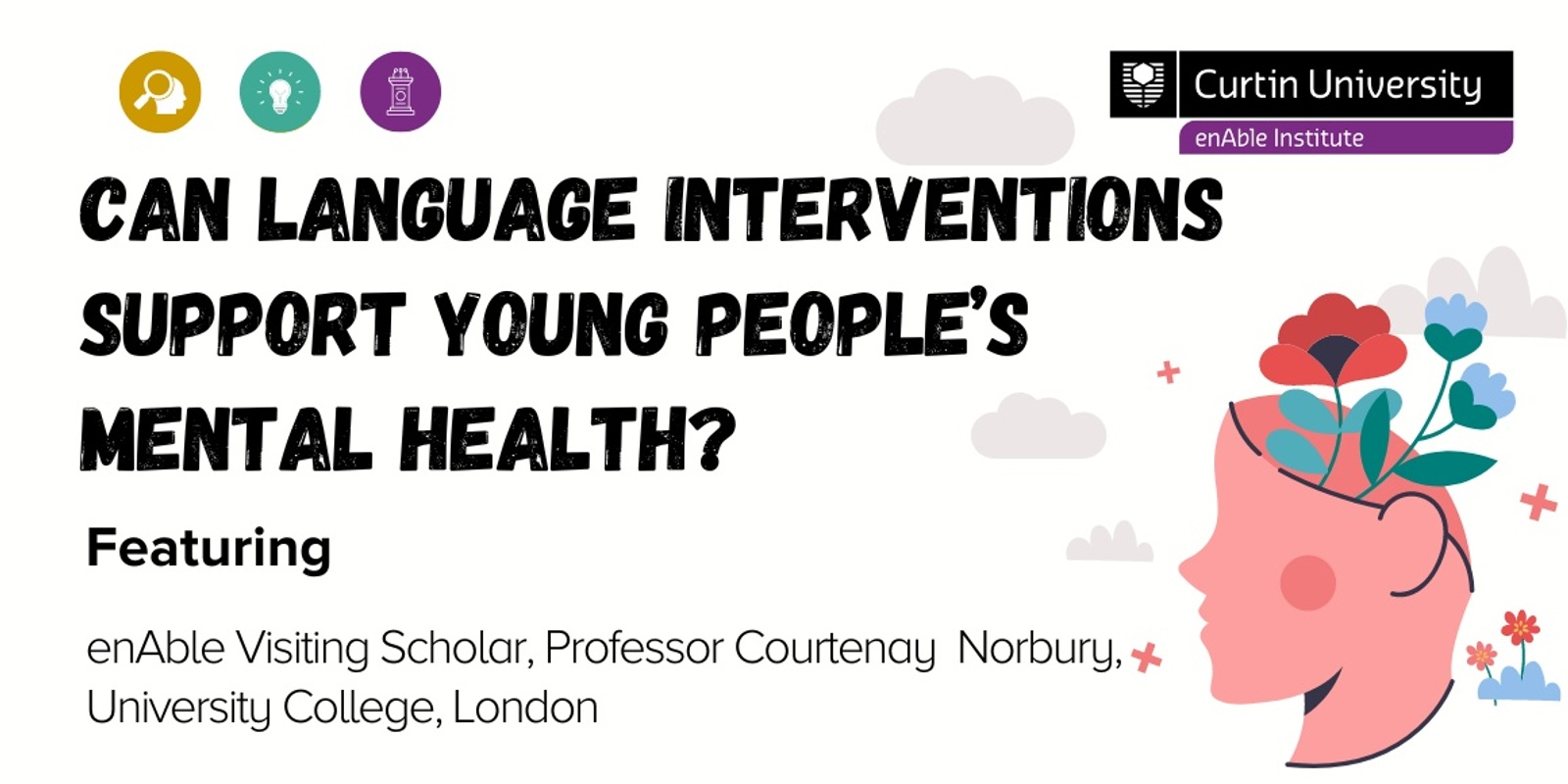 Banner image for Can language interventions support young people's mental health?