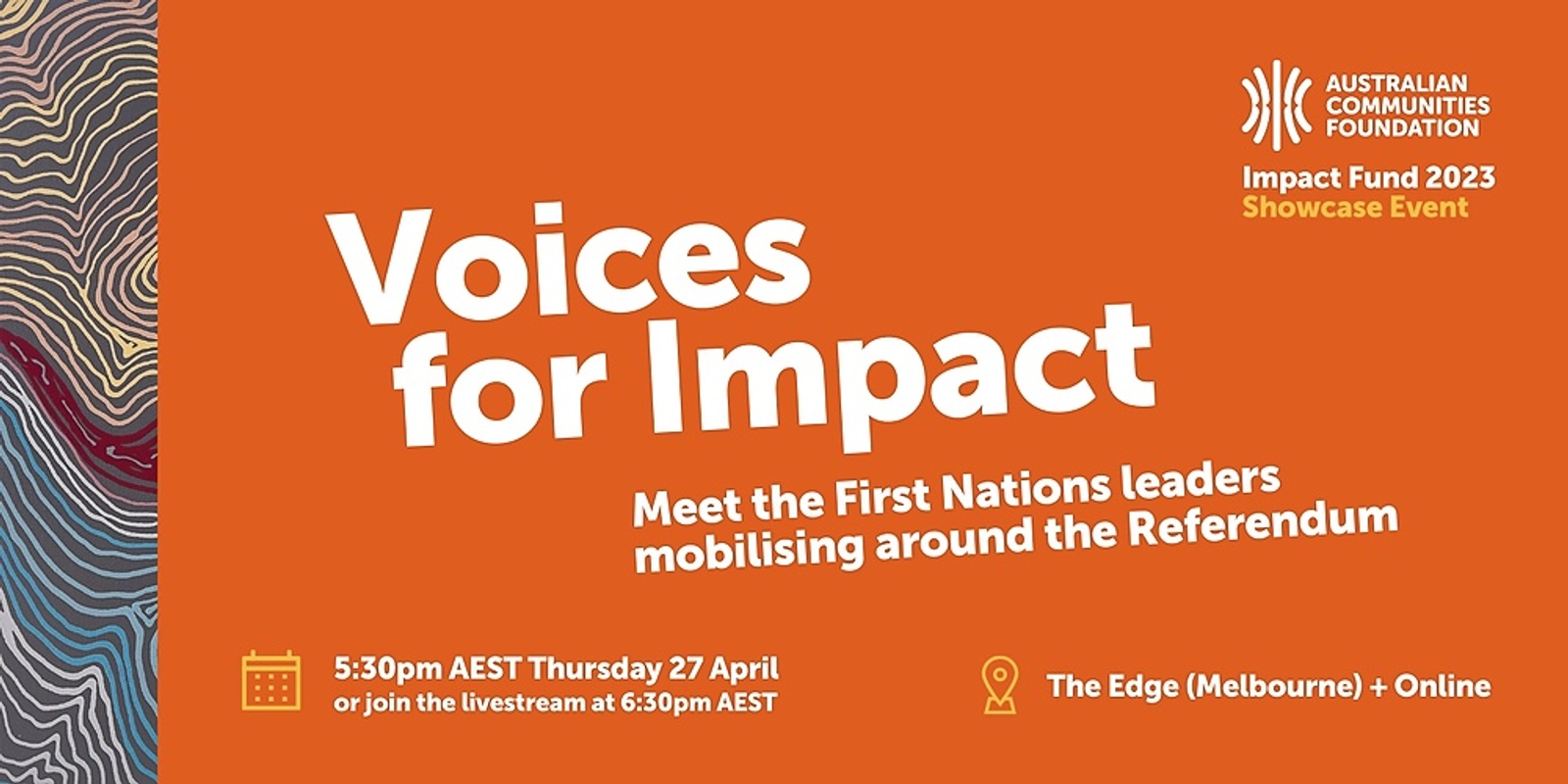 Banner image for Voices for Impact – Meet the First Nations leaders mobilising around the Referendum