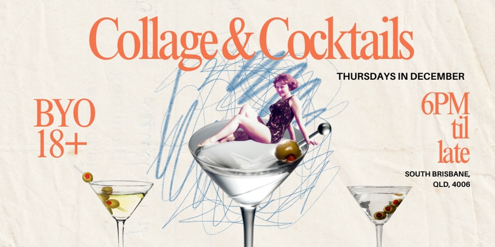 Banner image for The Collage Collective: Collage & Cocktails