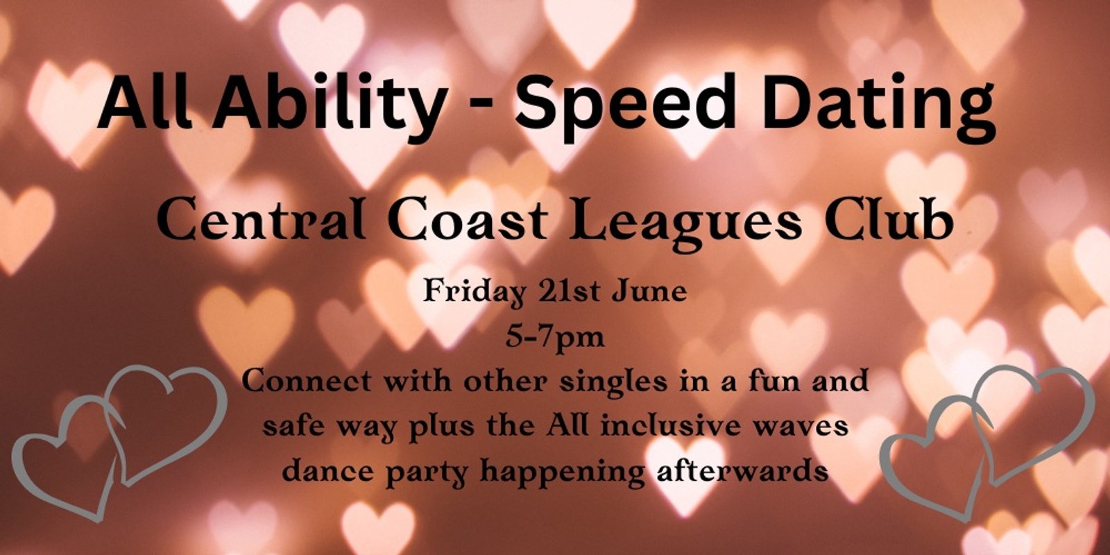 Banner image for All Ability Disability - Speed Dating 