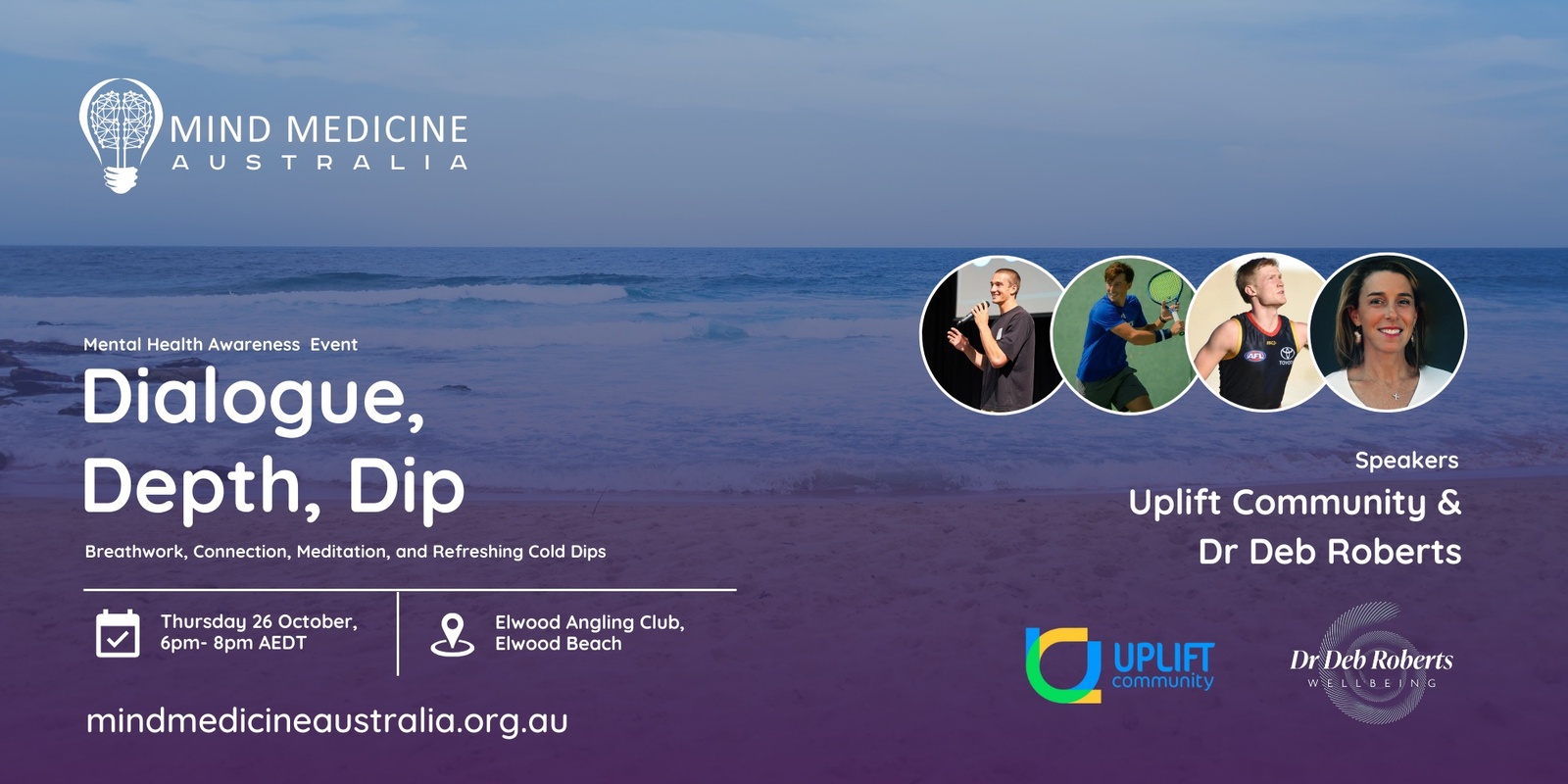 Banner image for Dialogue, Depth, Dip - Mental Health Awareness Community Event