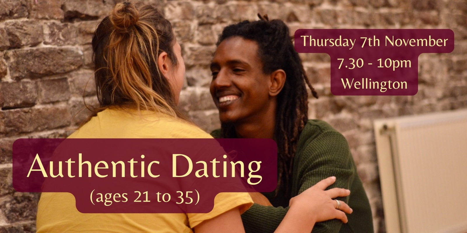 Banner image for Authentic Dating Wellington (ages 21 to 35)