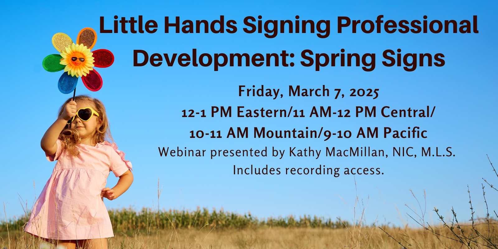 Banner image for Little Hands Signing Professional Development: Spring Signs