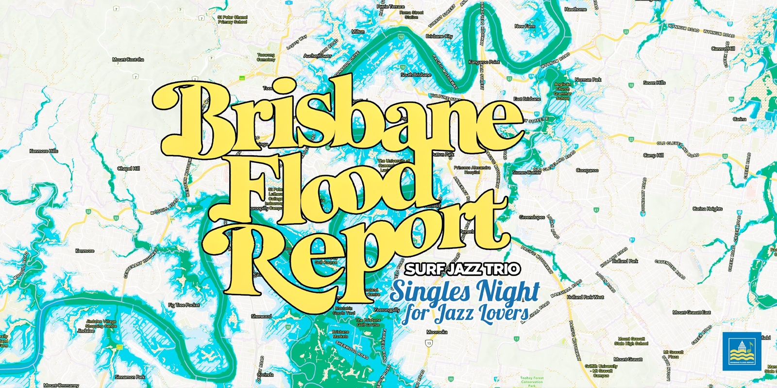 Banner image for 'Singles Night For Jazz Lovers' presented by Brisbane Flood Report