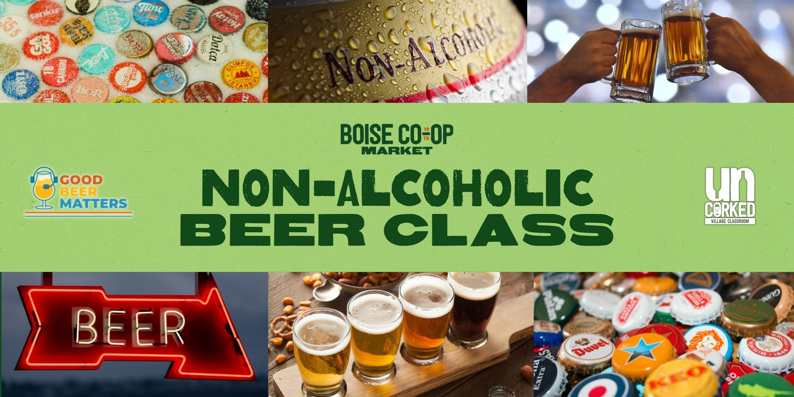 Banner image for Non-Alcoholic Beer Class at UnCorked Village Classroom