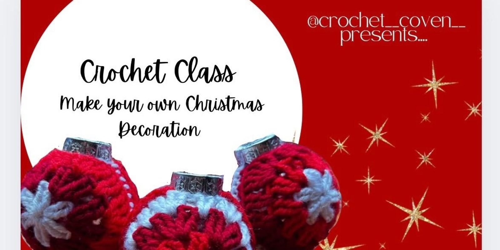 Banner image for Crochet Xmas Decoration Workshop 