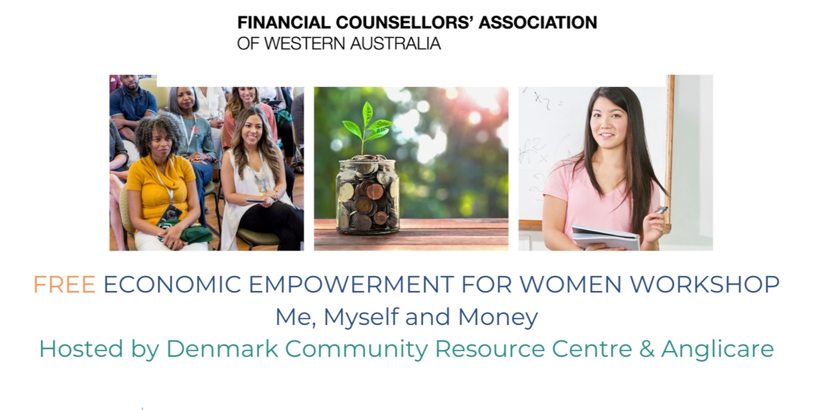 Banner image for Free Economic Empowerment for Women Workshop - Me, Myself & Money