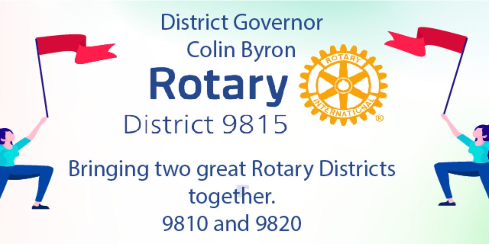 Rotary District 9815's banner