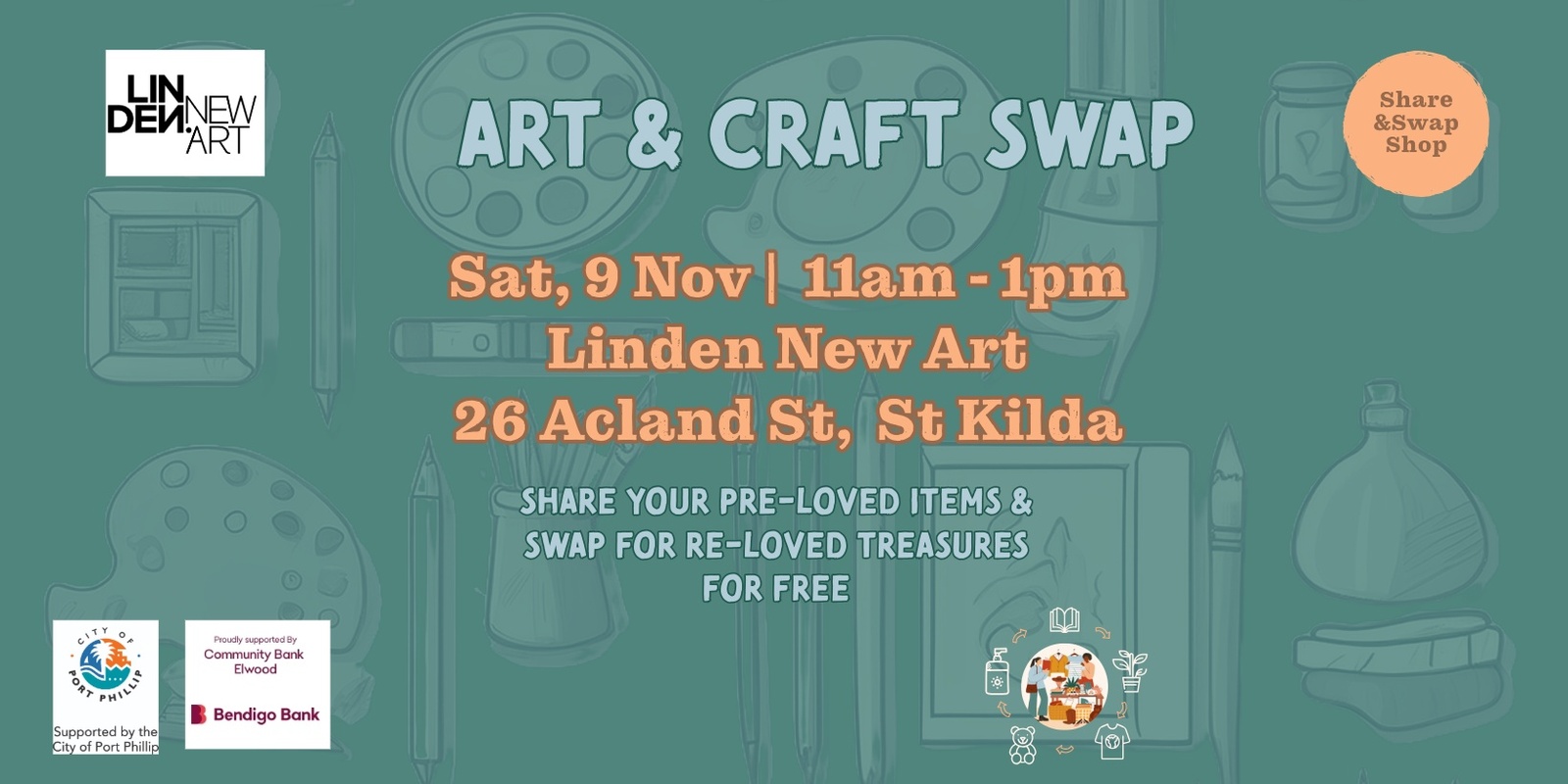 Banner image for Art & Craft Swap | Linden New Art | St Kilda