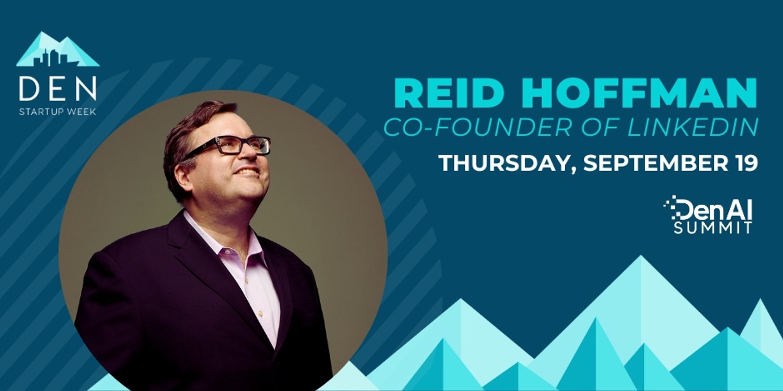 Banner image for Denver Startup Week | DenAI Reid Hoffman Keynote Registration