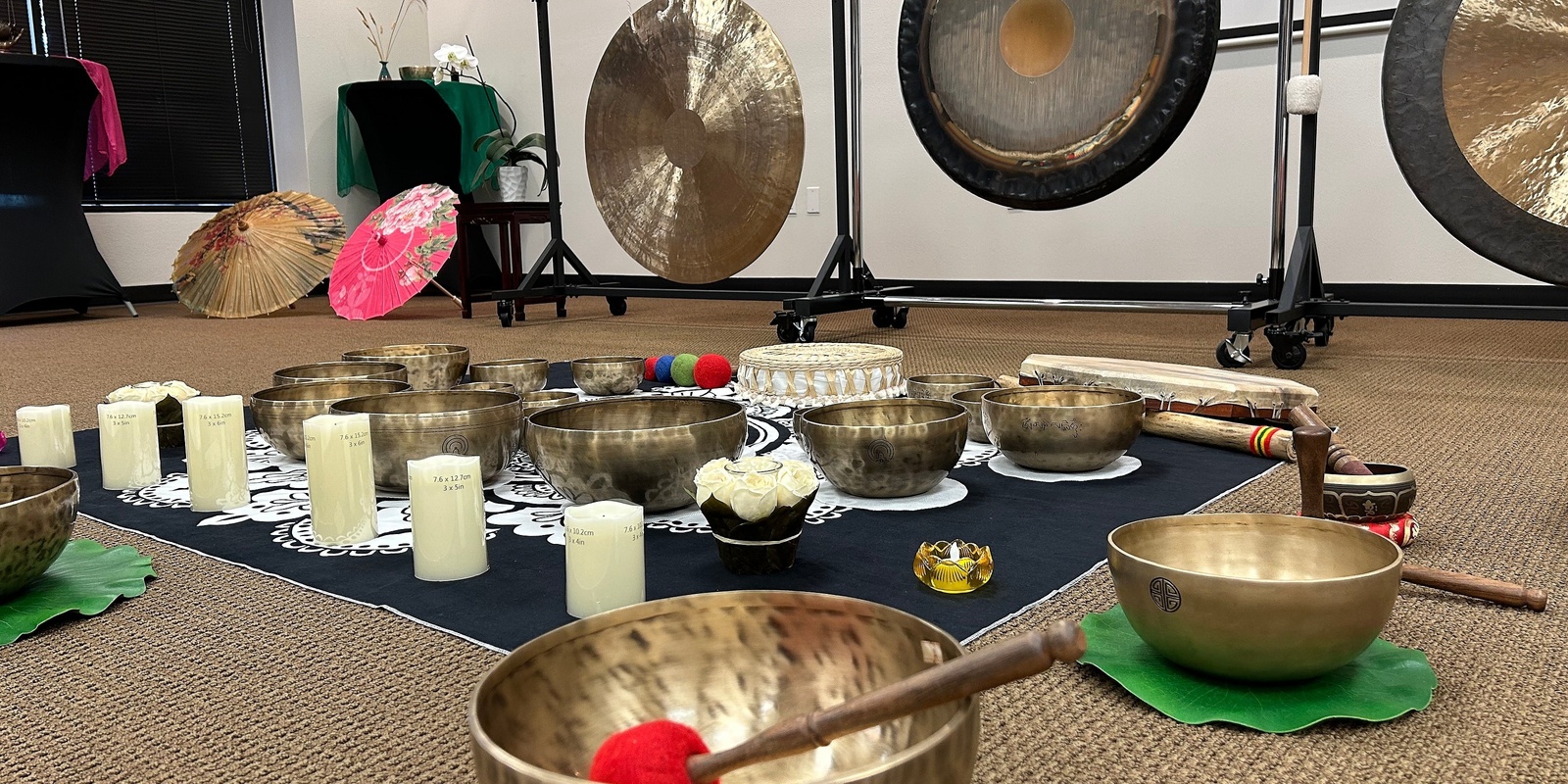 Banner image for 7 chakras and 12 meridian full moon singing bowls & Gongs--- Sound Spa