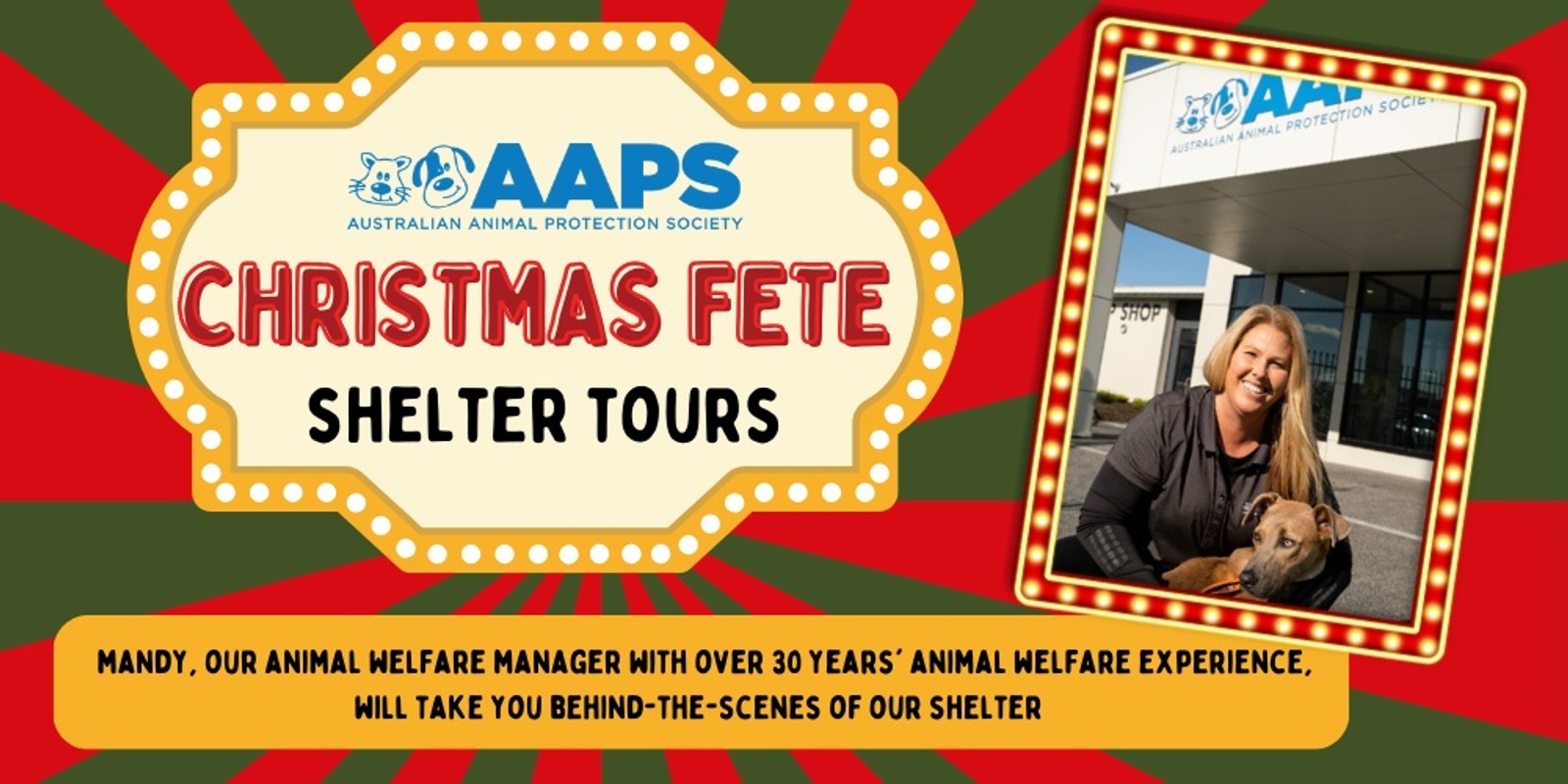 Banner image for AAPS Christmas Fete – Shelter Tours