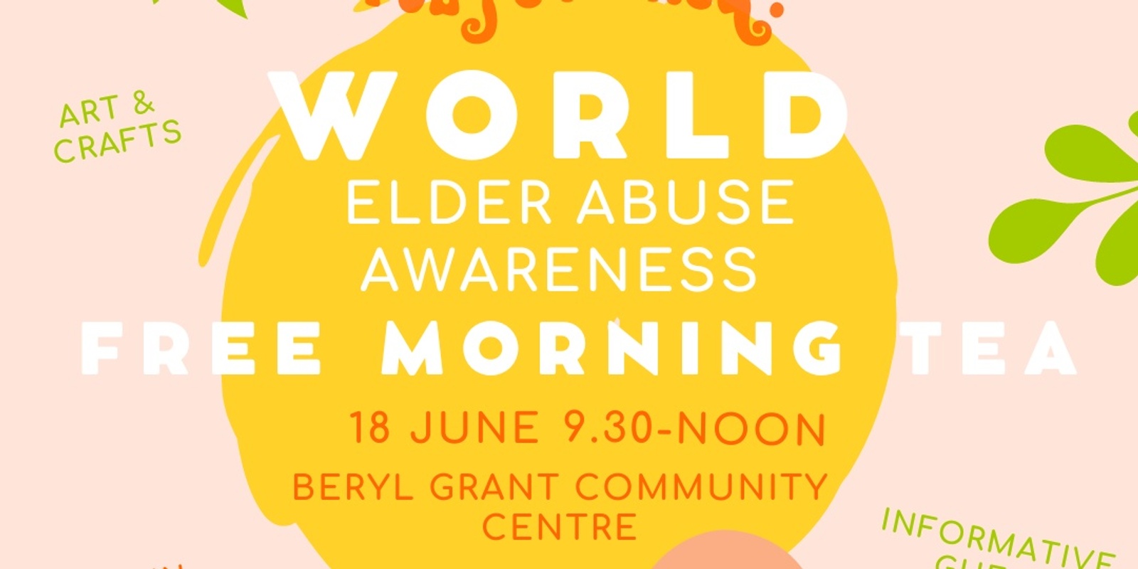 Banner image for World Elder Abuse Awareness Morning Tea - with Albany & Regional Volunteer Service. 